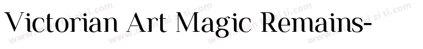 Victorian Art Magic Remains字体转换